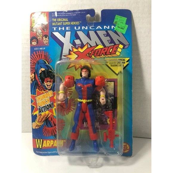 Vintage ToyBiz Marvel X-Men X-Force Figure Blue Card - WARPATH - Picture 1 of 2